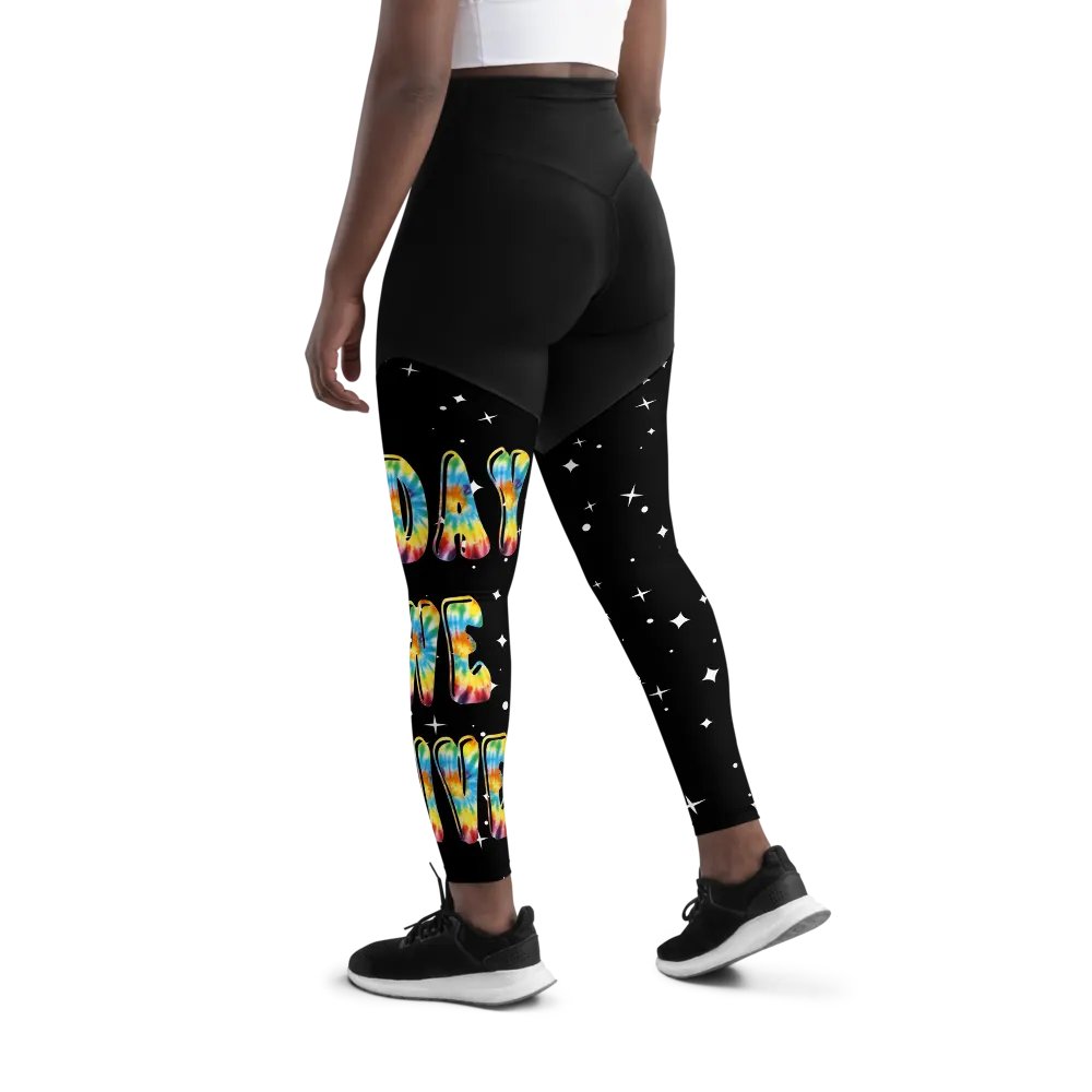 Peace sign sports leggings product image (10)