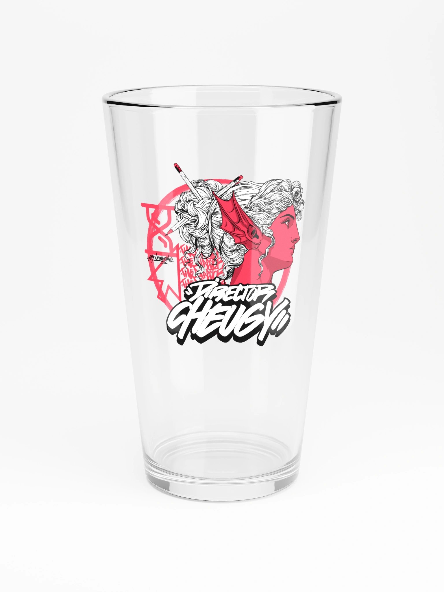 Bustin Pint Glass (Red) product image (3)