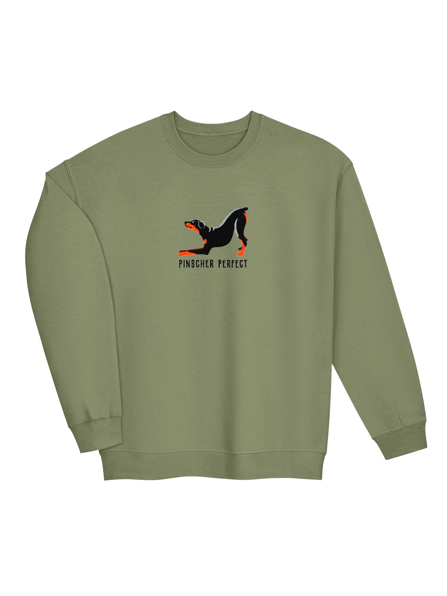 Pinscher Perfect Sweatshirt(Embroidered) of a Doberman Pinscher(Full Ears) product image (6)