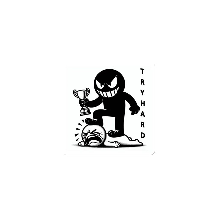 Try Hard Die-Cut Magnets product image (1)