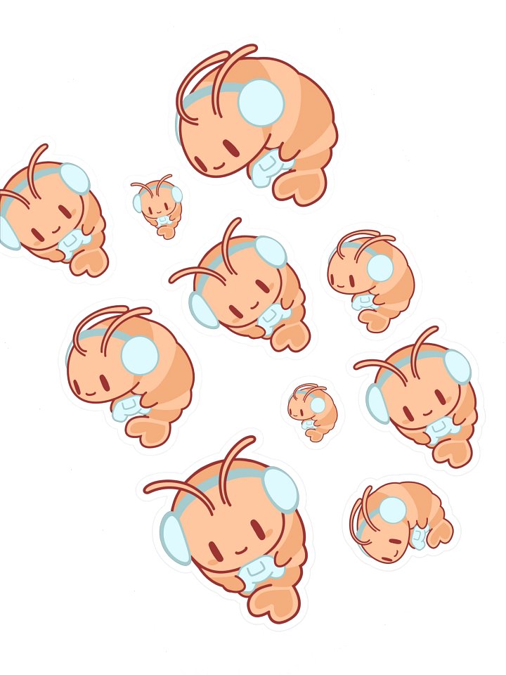 Shrimpy Gamer Sticker Sheet product image (1)