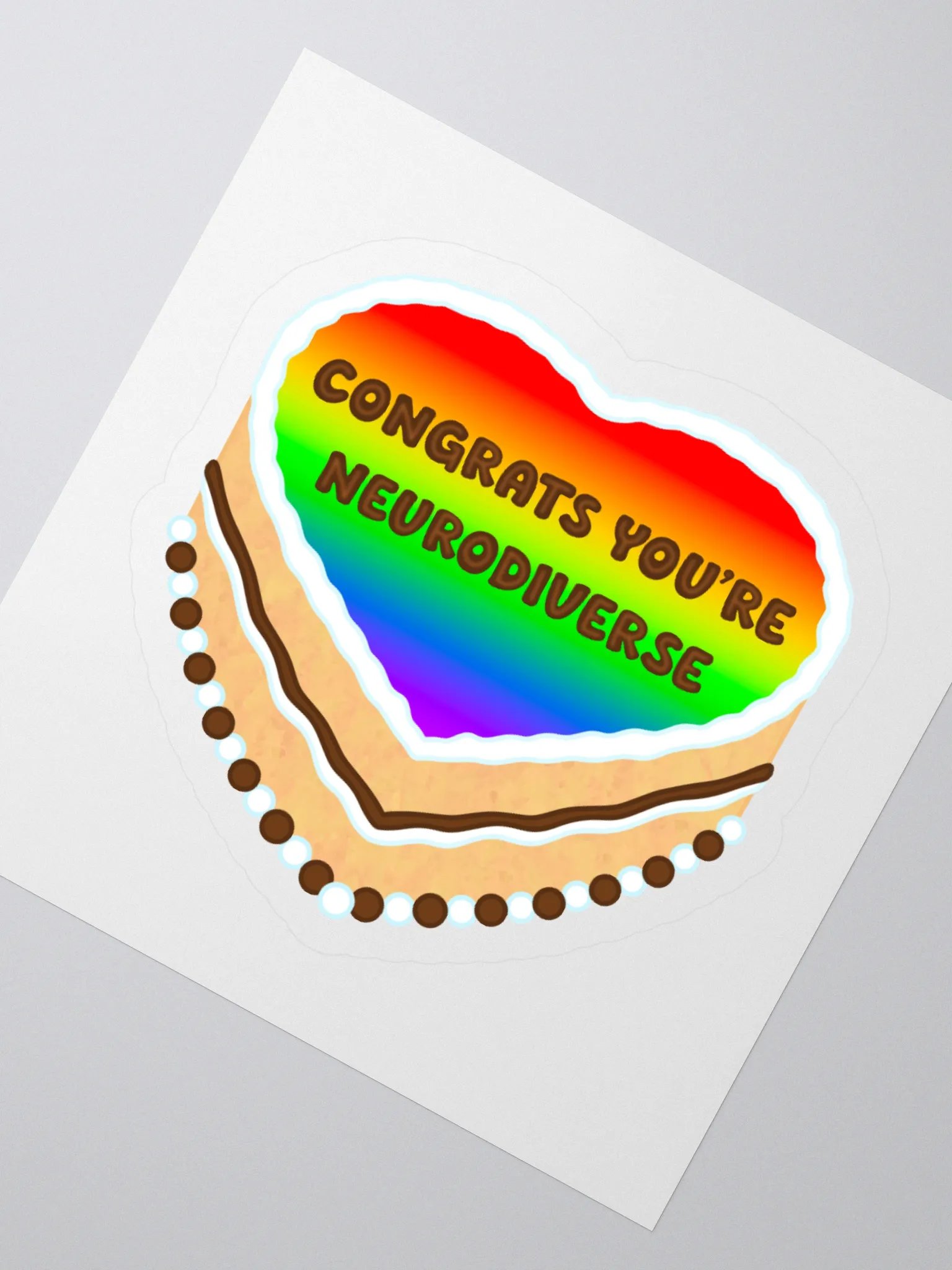 Neurodiverse Cake Sticker product image (2)