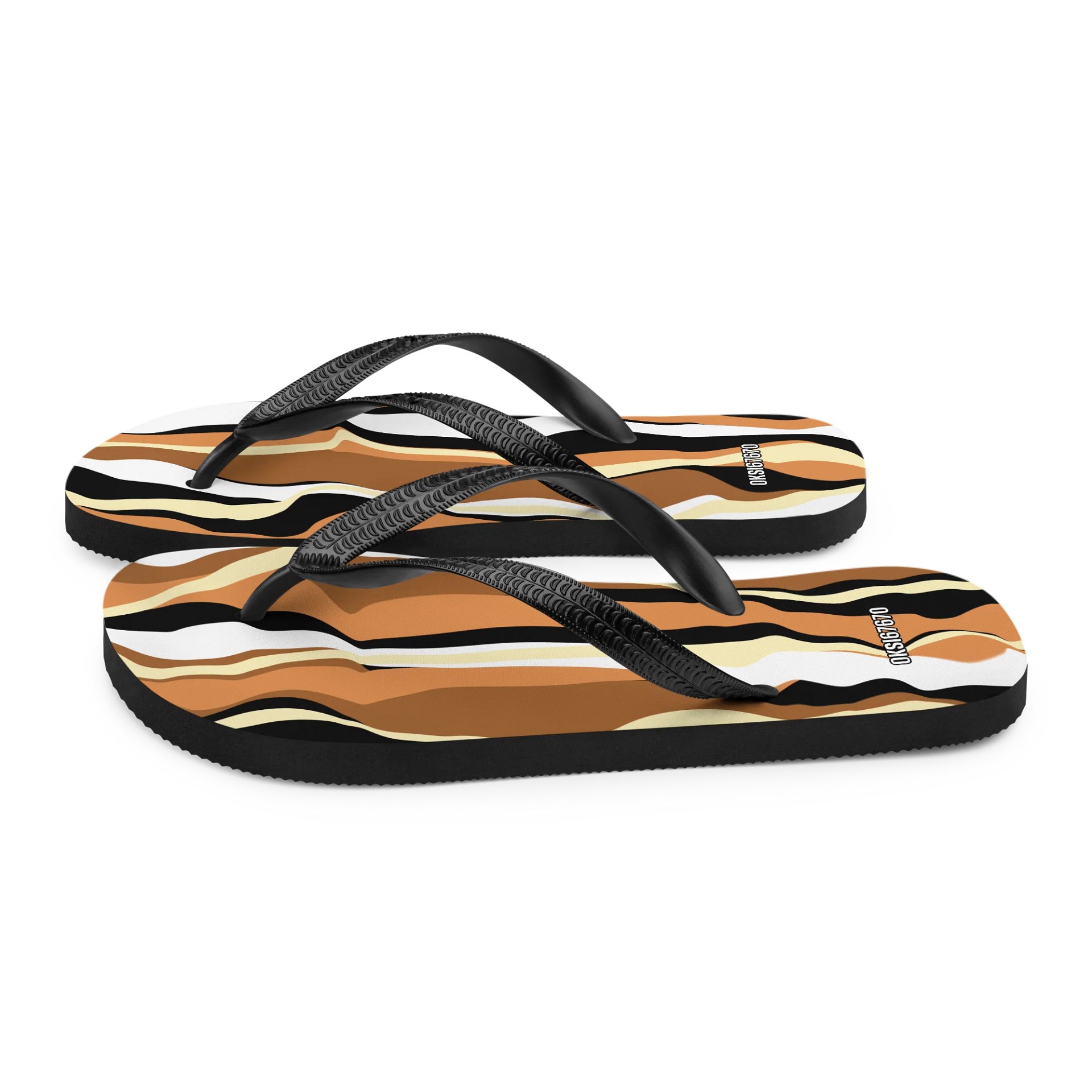 Undulating Stripes Custom Flip-Flops product image (5)