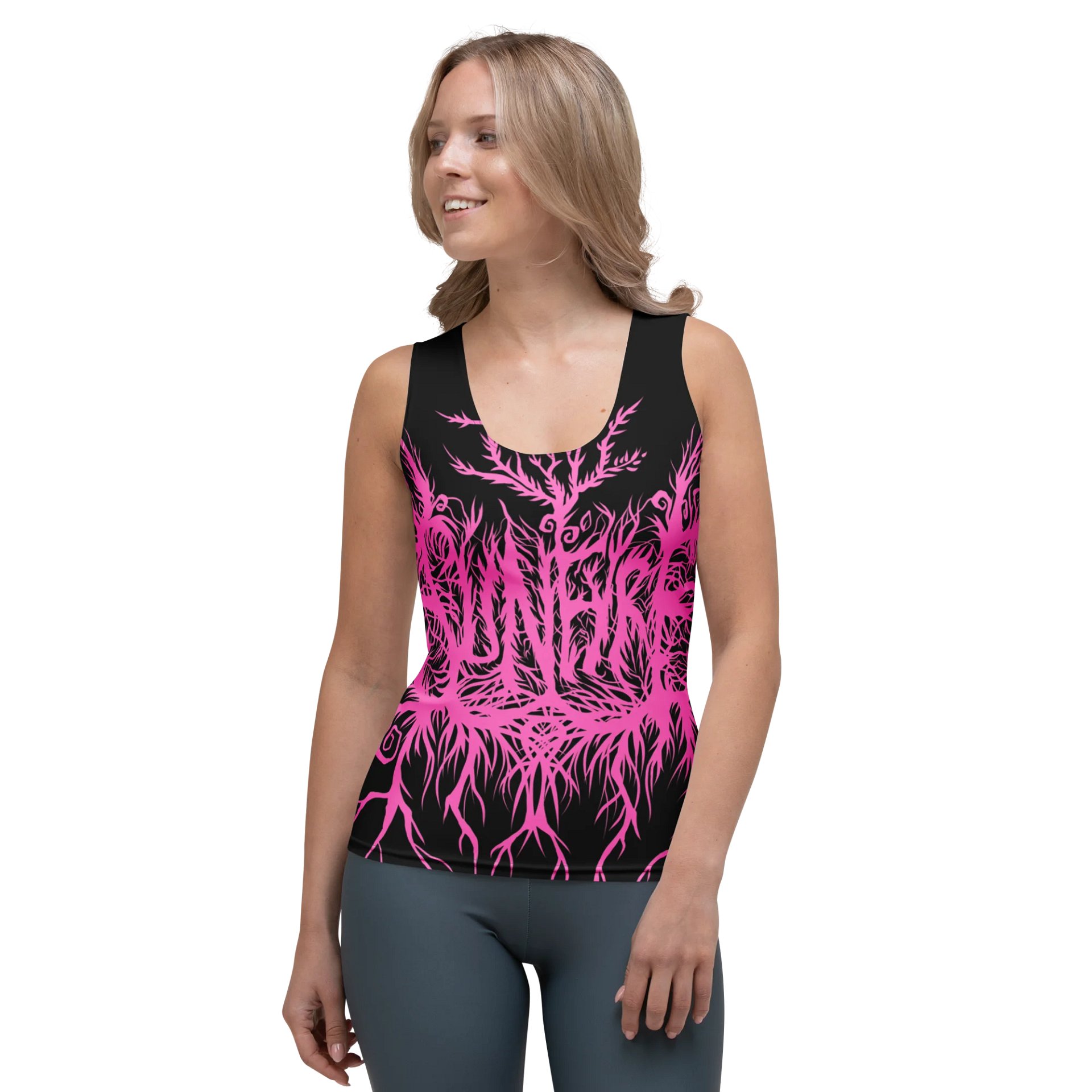 Sunfyre Pink Metal Logo All Over Tank product image (1)