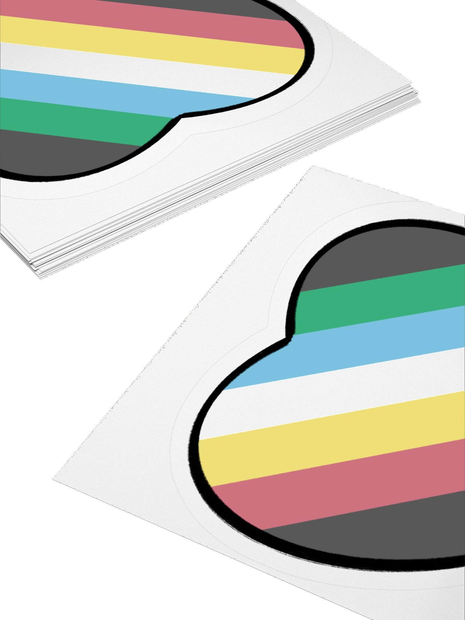 Disability Pride Heart Sticker product image (12)