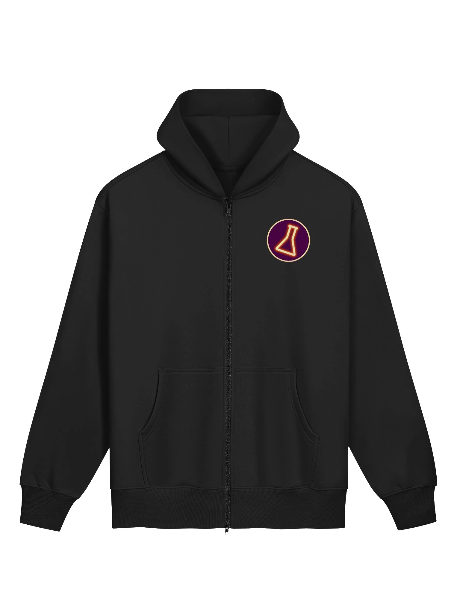 Neon Erlenmeyer Streetwear Zip Hoodie product image (1)