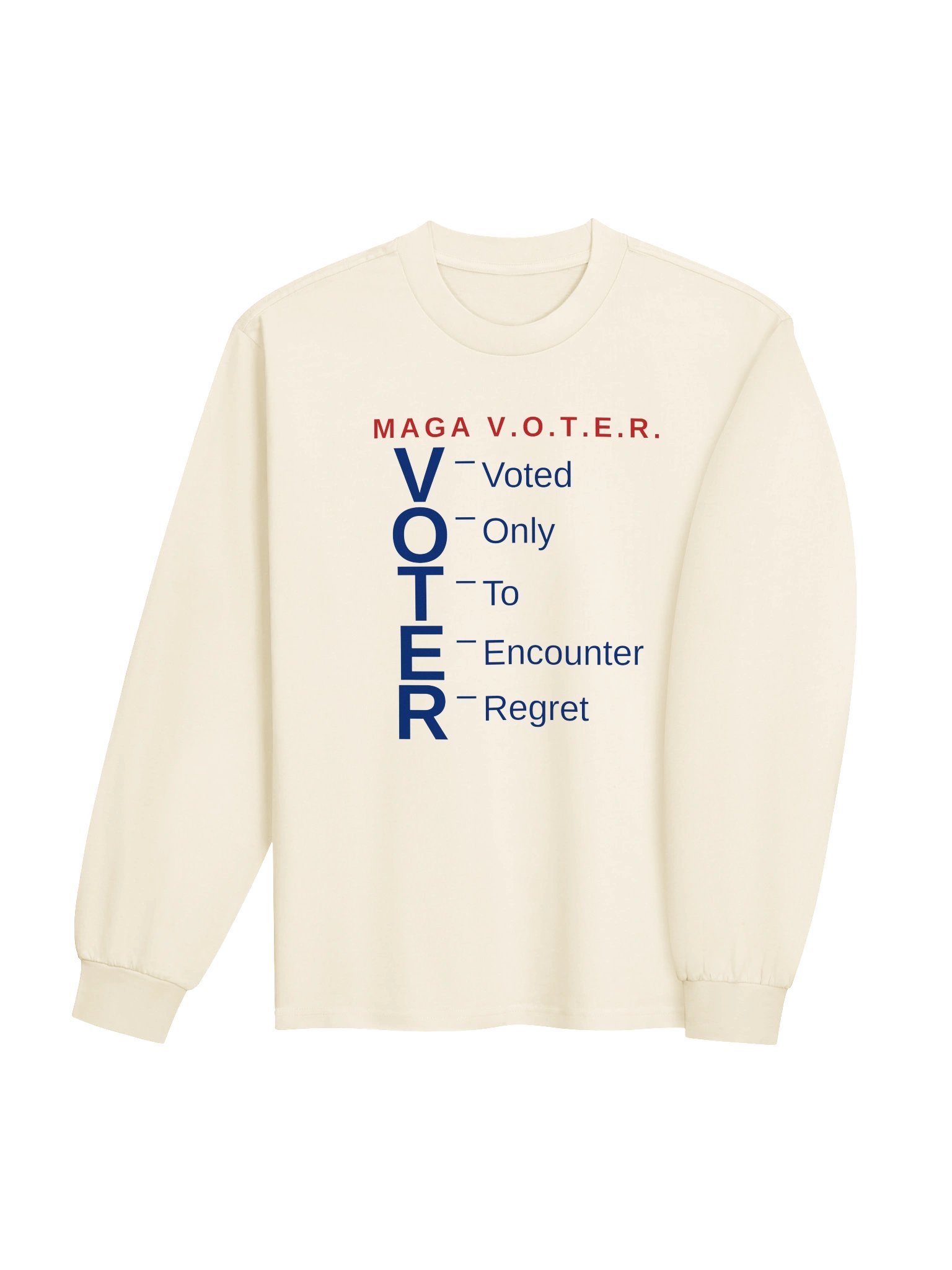 MAGA V.O.T.E.R. — Acrostic Tee Long Sleeve product image (4)