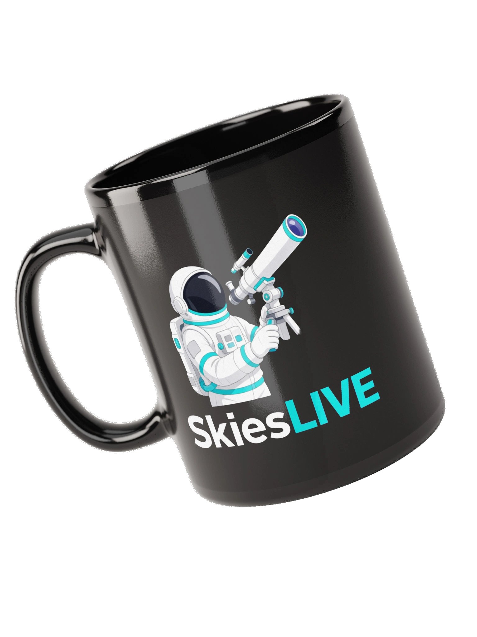 SkiesLIVE Astronaut Mug (Black) product image (5)