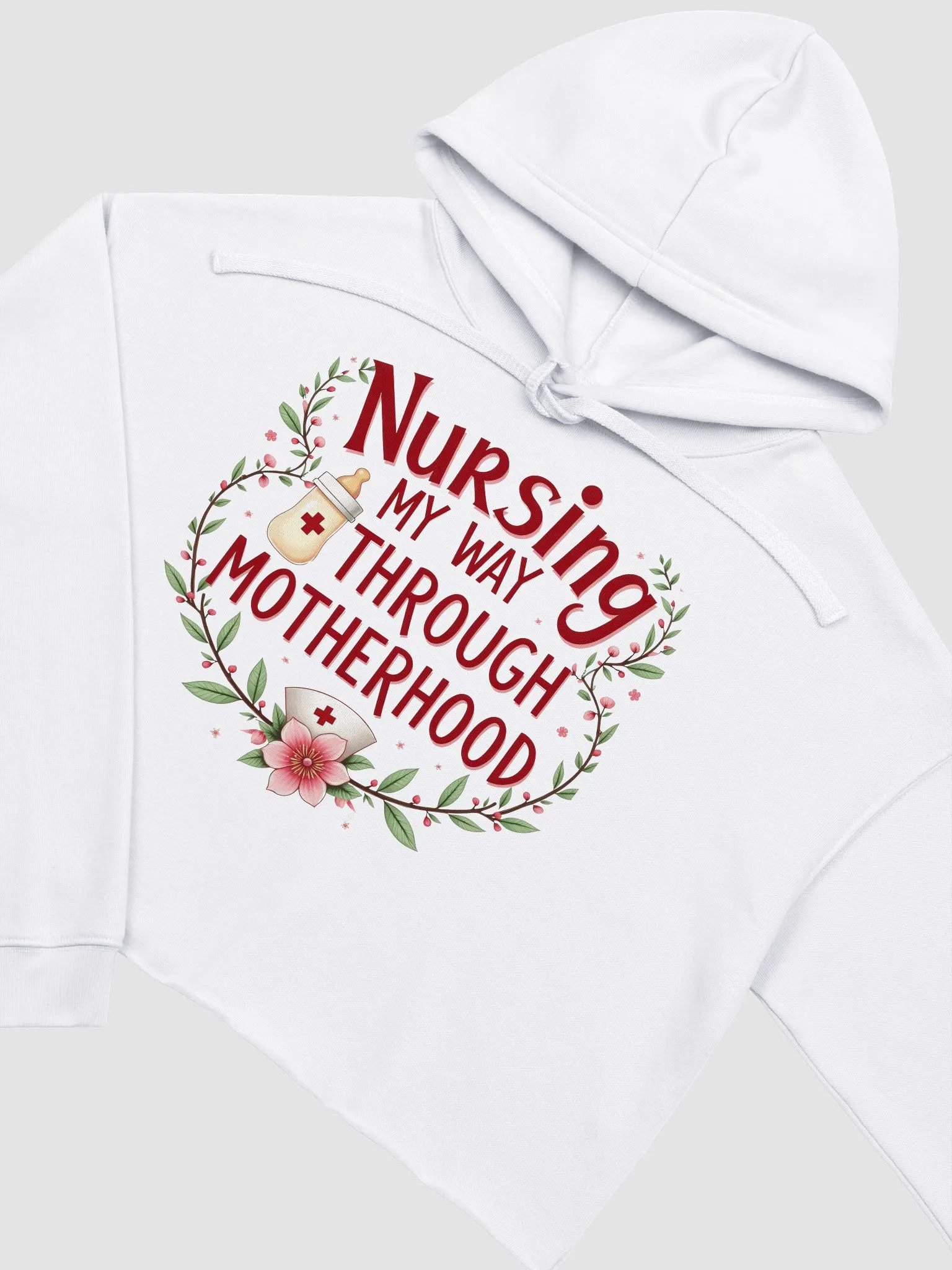 Motherhood Nursing Chic Crop Hoodie product image (19)