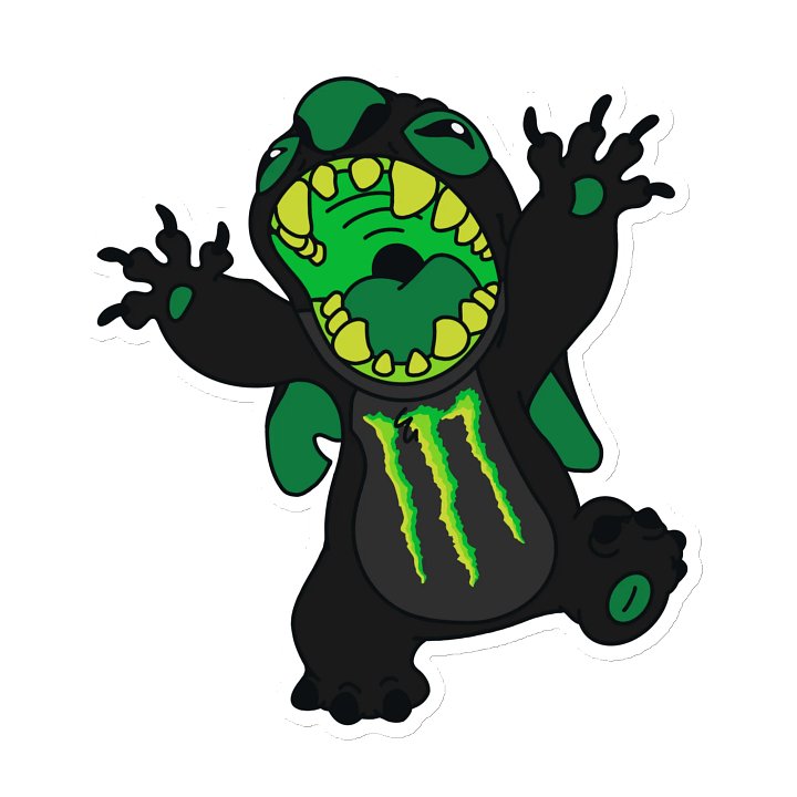 Stitch X Monster Die-Cut Magnet product image (2)