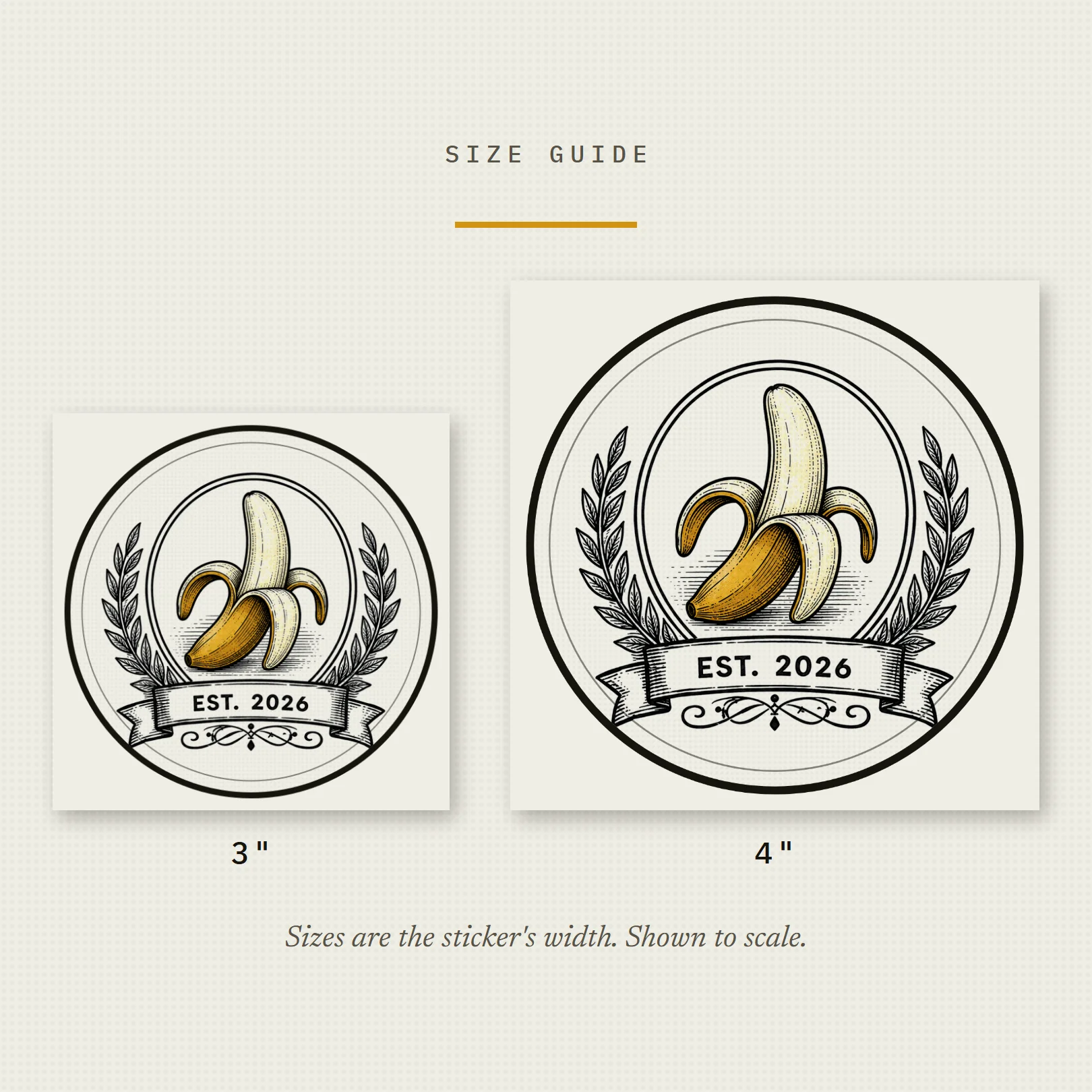 The Banana Crest Sticker product image (3)