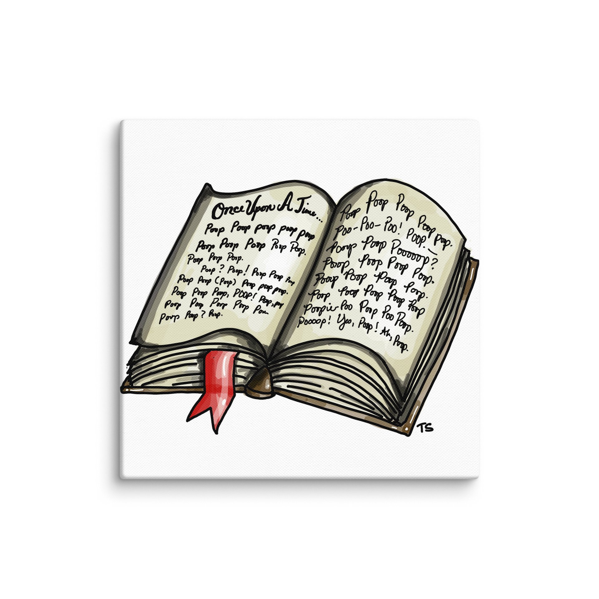 Once Upon a Time Poop Canvas product image (1)