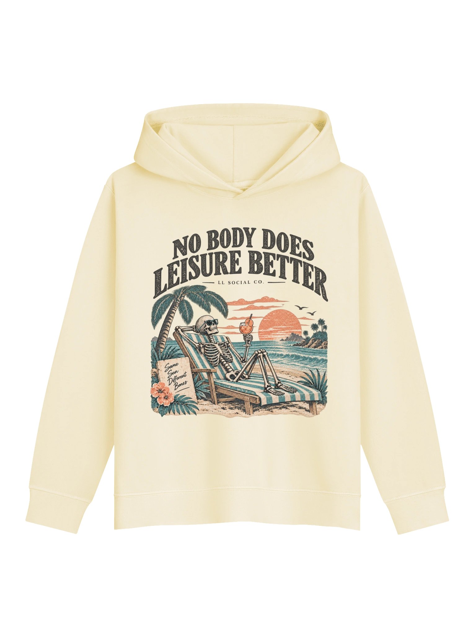 No Body Does Leisure Better Youth Fleece Hoodie product image (2)