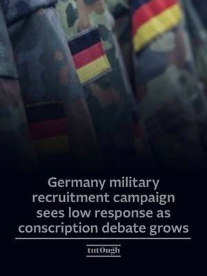 🇩🇪Germany’s military recruitment campaign has received a limited response despite expanded outreach, as the government seeks to strengthen the Bundeswehr amid Europe’s changing security environment. Under reforms introduced in 2026, military service remains voluntary, but 18-year-old men are required to complete a registration questionnaire. Defence Minister Boris Pistorius has said compulsory military service could be reconsidered if voluntary recruitment fails to meet personnel targets. Key developments: - Around 300,000 registration letters were issued, with about 530 volunteers signing up. - Germany aims to recruit approximately 80,000 additional troops. - Nearly 6,000 people have registered as conscientious objectors this year, exceeding last year’s total. - Recruitment advertising has increased to around $80 million in 2026. The debate extends beyond military recruitment, with some politicians also advocating a form of mandatory civilian or national service to strengthen civil protection and social resilience, while critics argue greater investment should be directed towards education and public services. ℹ️   @Al Jazeera English  📸   Oliver Berg/dpa/picture alliance #Germany #Defence #Europe #Geopolitics #WorldNews