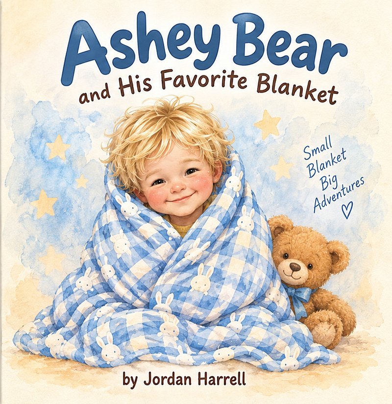 Ashey Bear and His Favorite Blanket, book cover