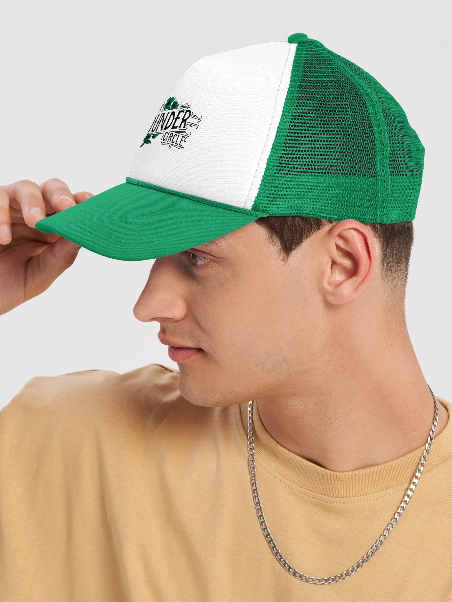 TRC Trucker Hat Green/White product image (7)