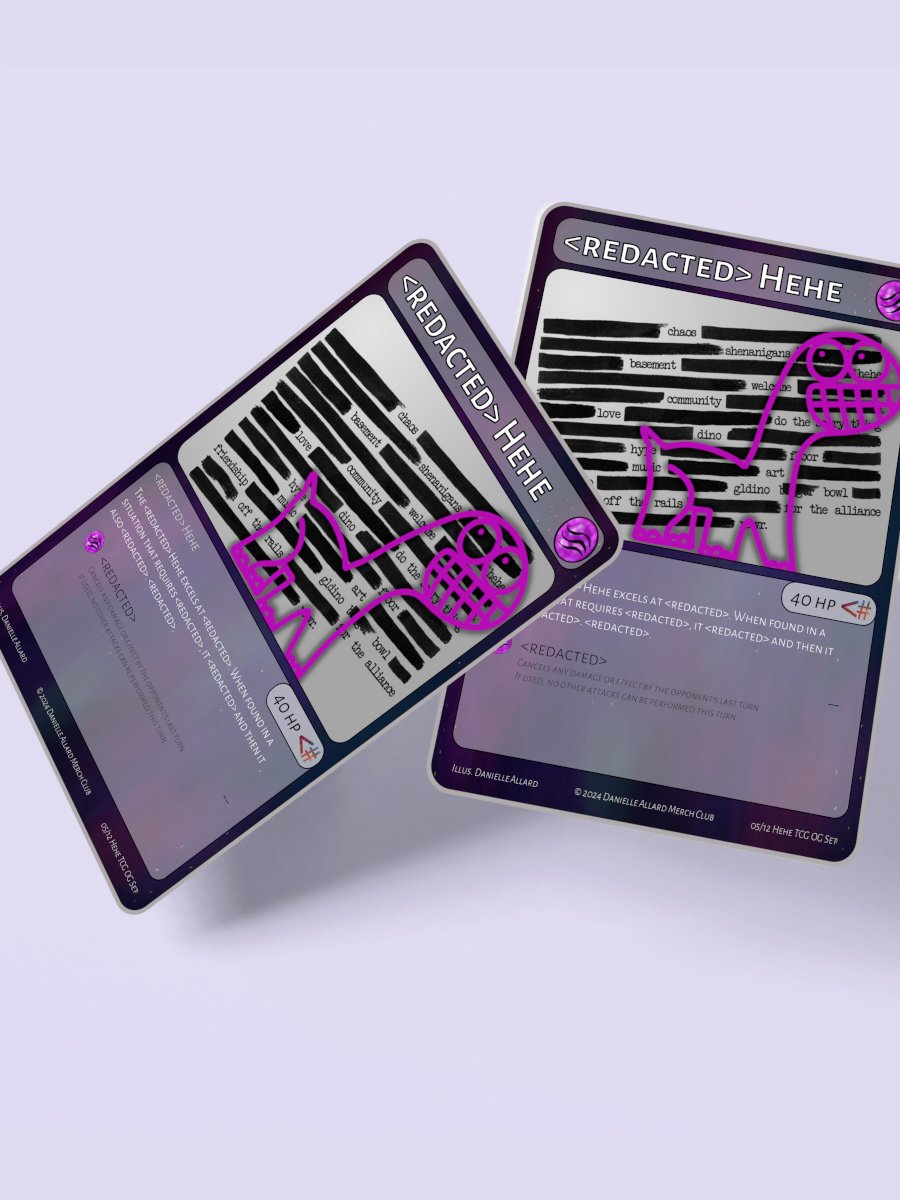 Redacted Hehe Digital Card [Hehe TCG Card #05] product image (1)