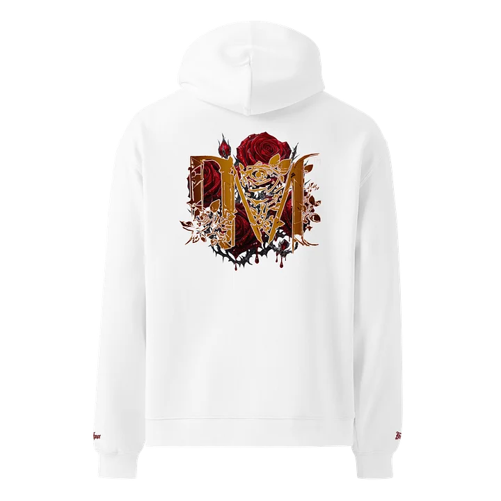 Official Dire Manor White N Red Embordered Hoodie product image (1)