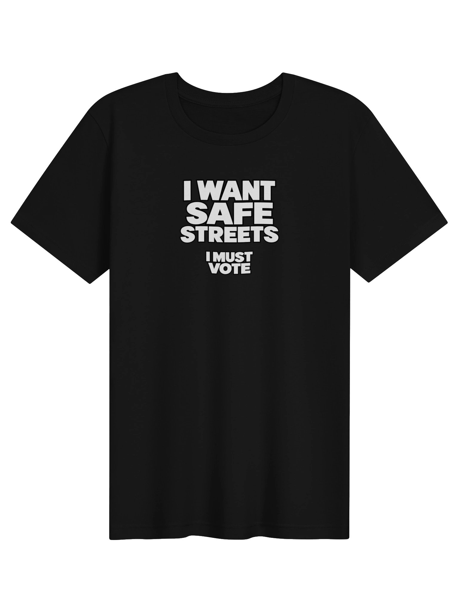 I Want Safe Streets Tee - Black product image (1)