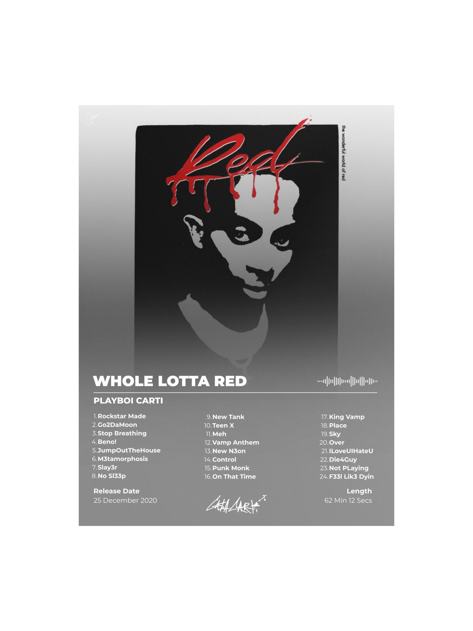 Whole Lotta Red Album Poster product image (1)