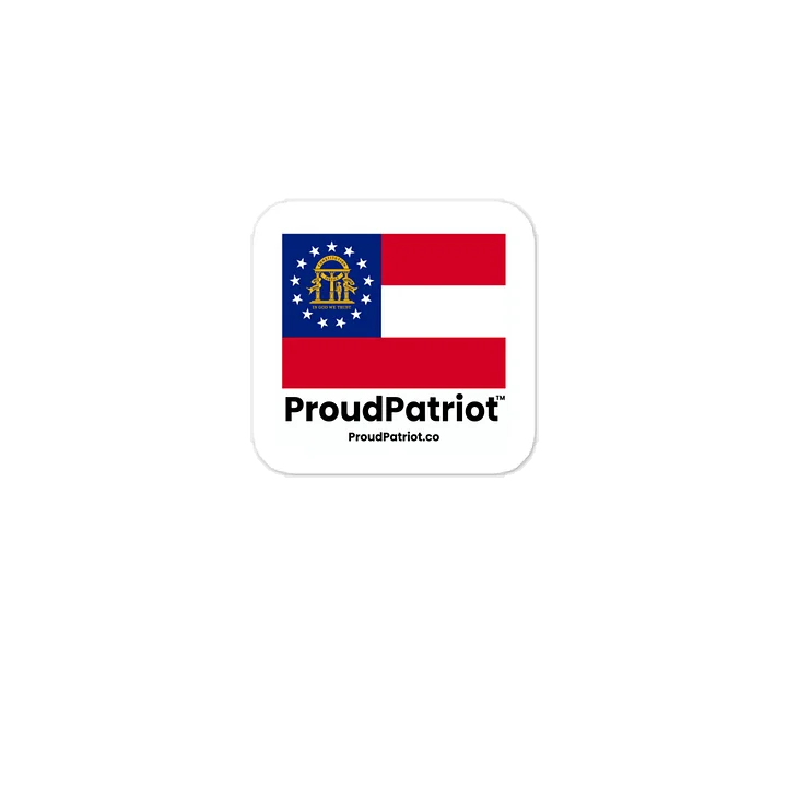 Georgia State Flag Vinyl Sticker product image (1)