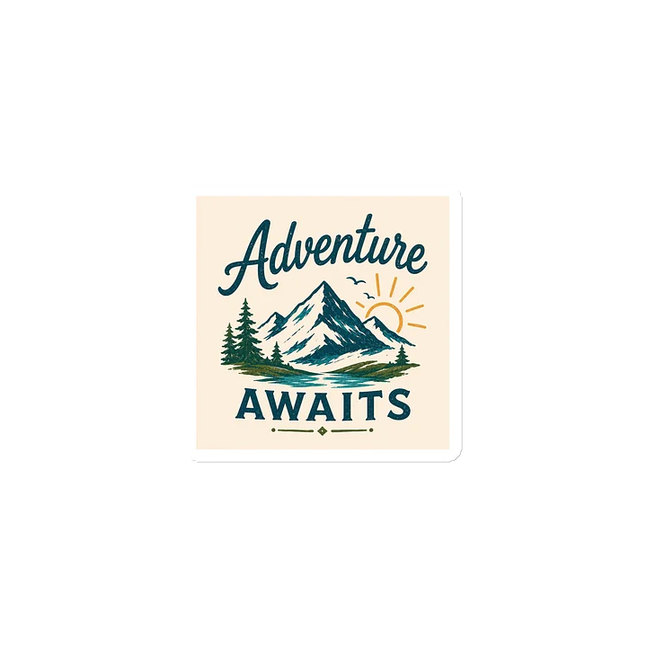 Adventure Awaits Retro Camping Magnet product image (1)