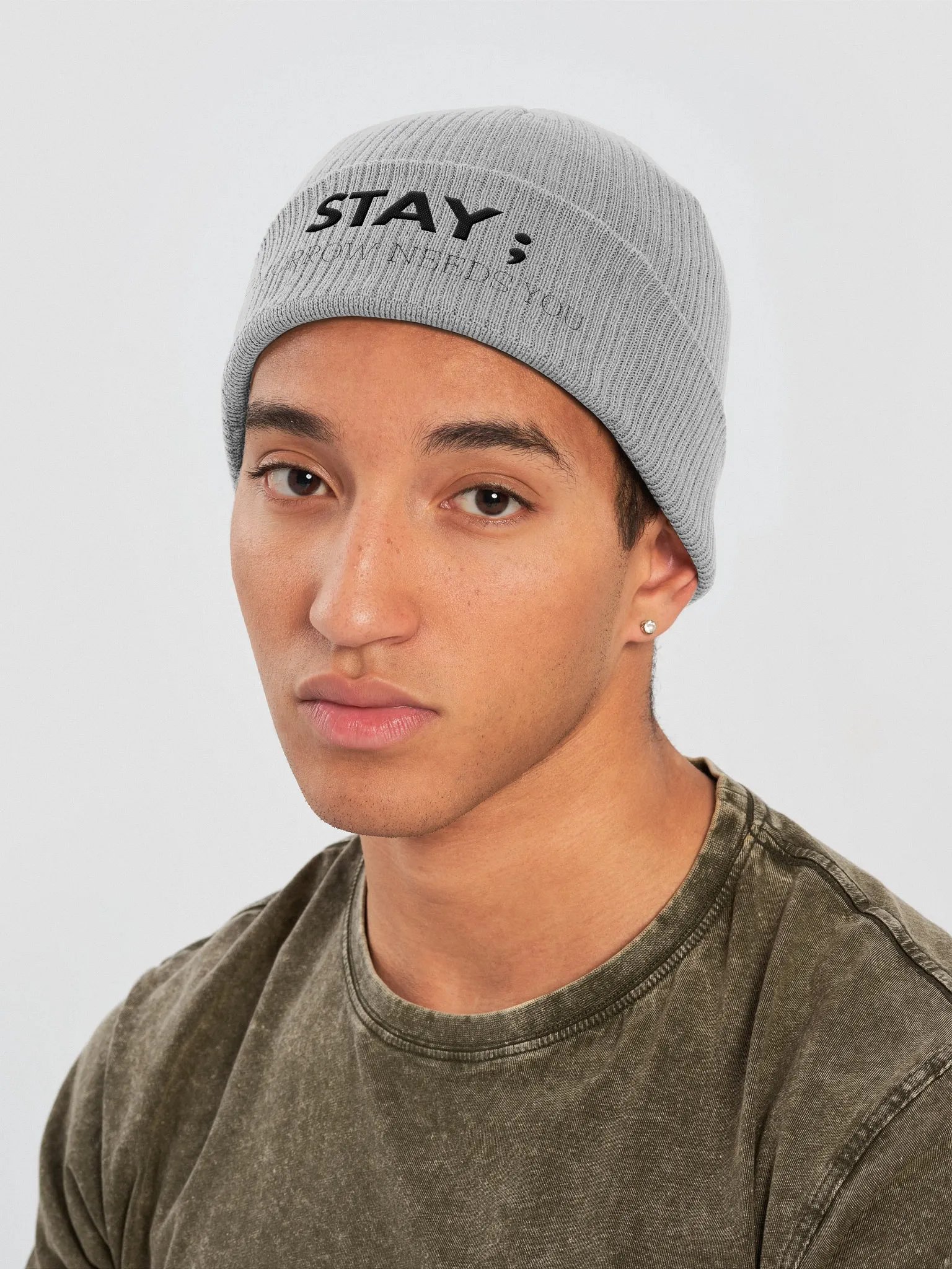 Stay tomorrow needs you Beanie product image (3)