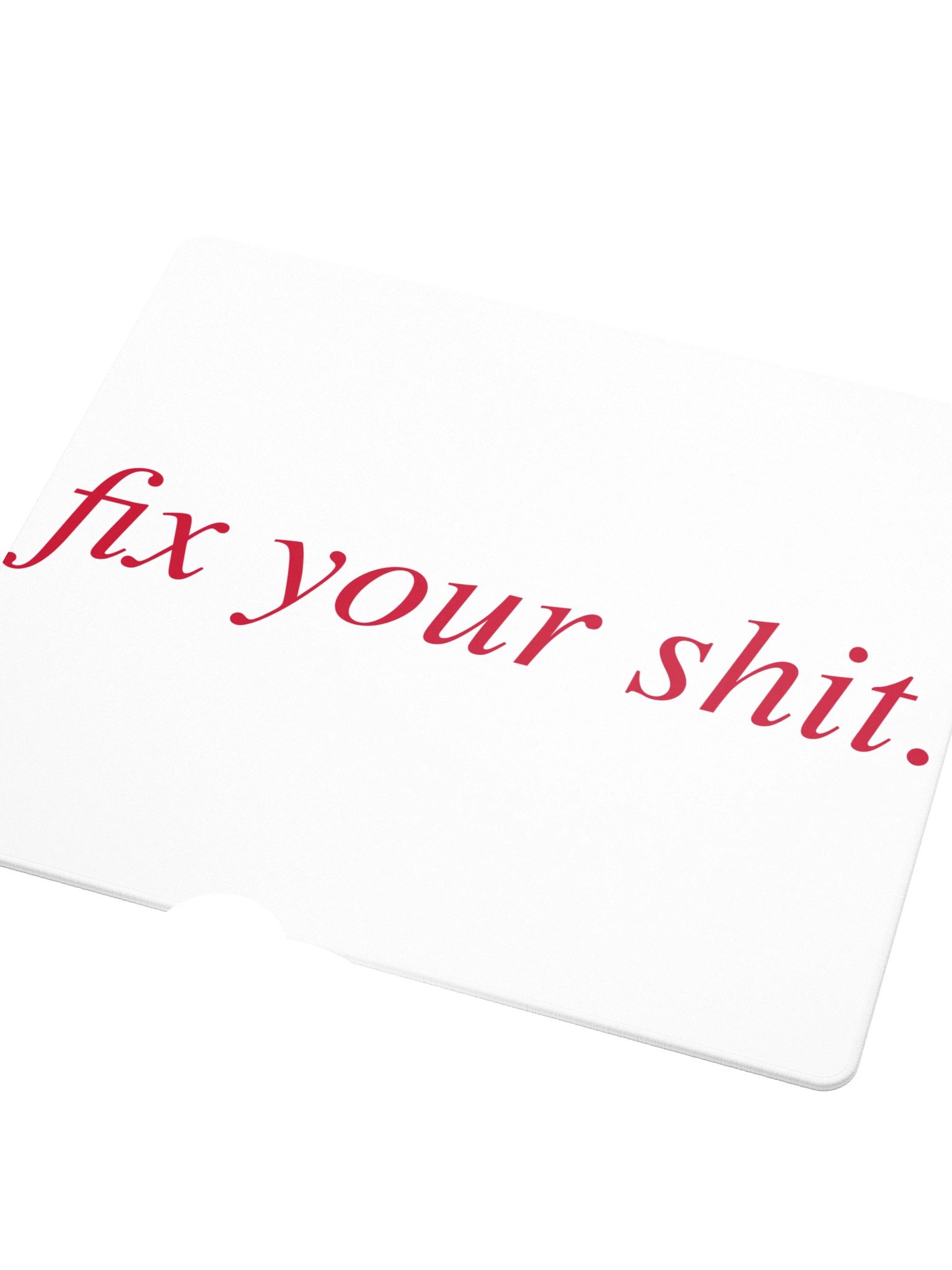 No ShopCo | Gaming Mouse Pad - Fix Your Shit Yellow on Black product image (3)