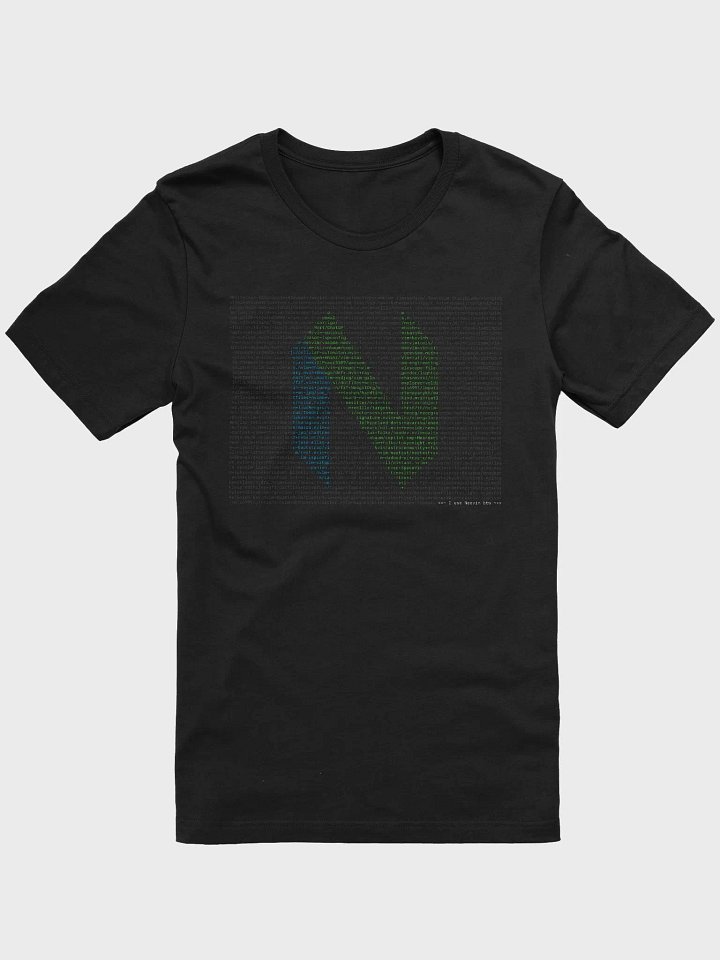Neovim repos black t-shirt product image (1)