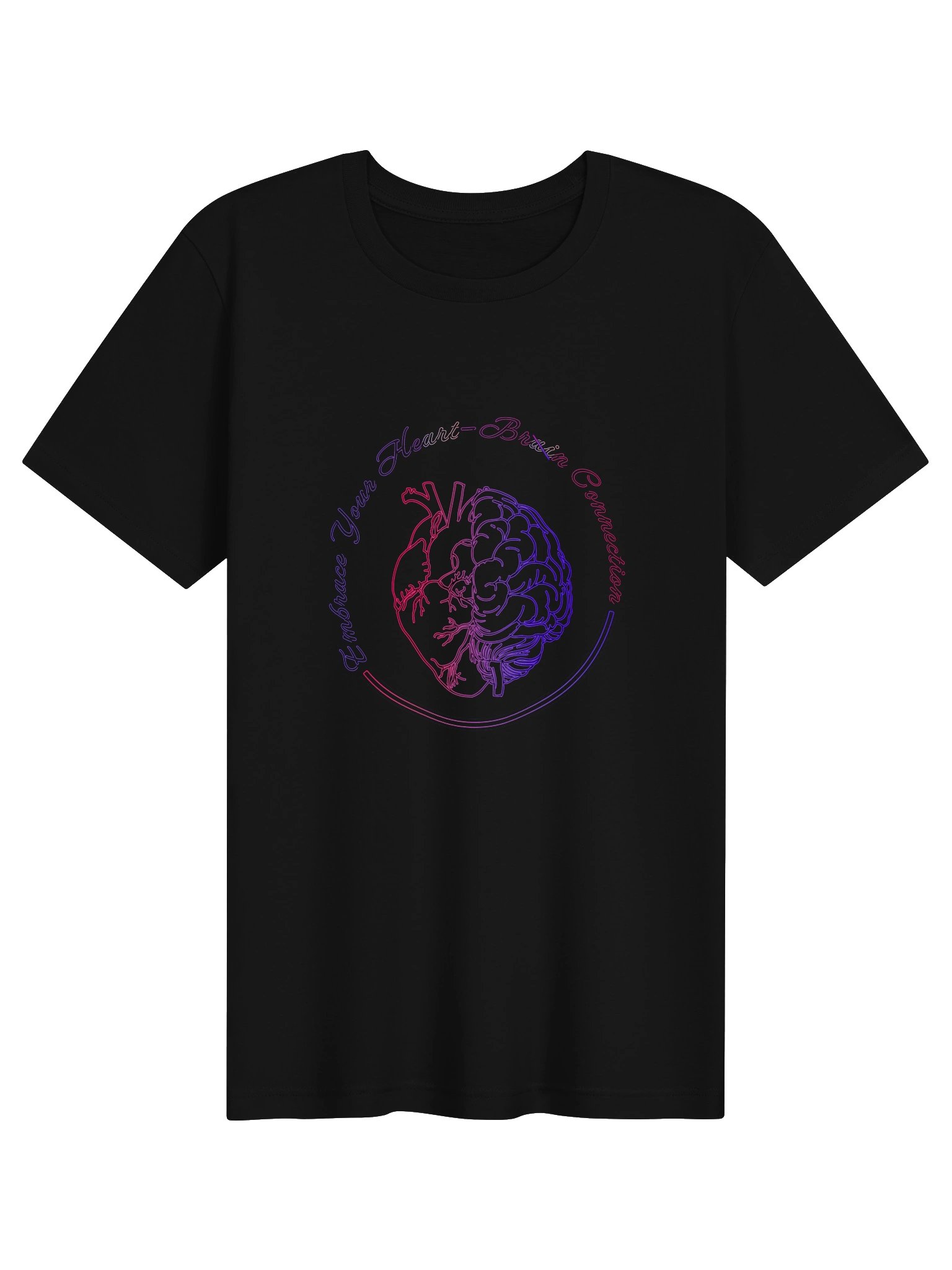 Anti-AI “Heart-Brain Connection” T-Shirt product image (5)