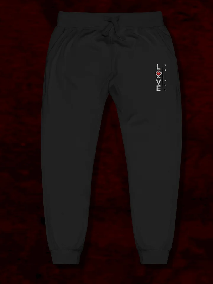 L2A 2025 Dark Slim Embroidered Fleece Joggers product image (1)