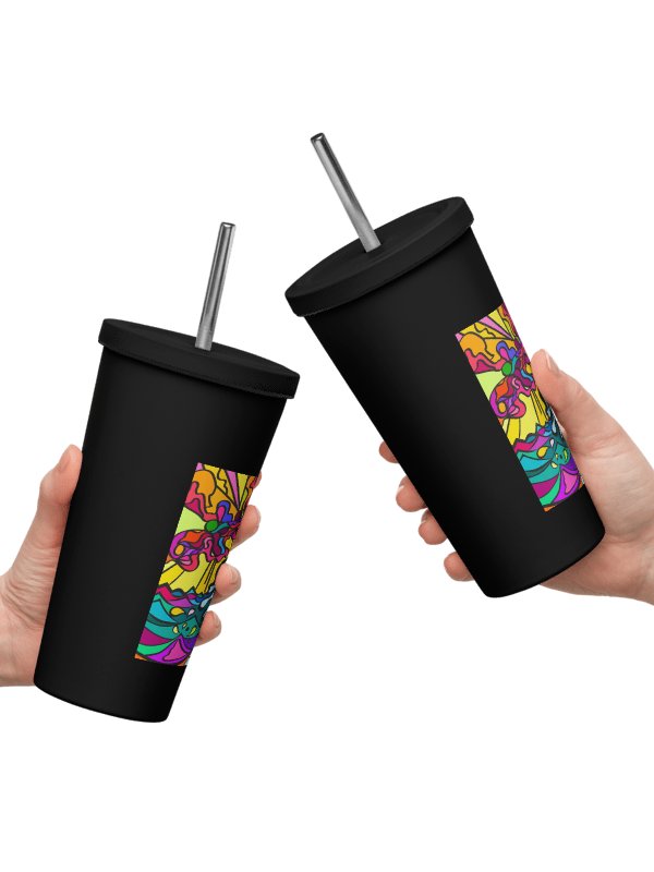 Cosmic Swirl Insulated Tumbler - Wave at Sunset product image (20)