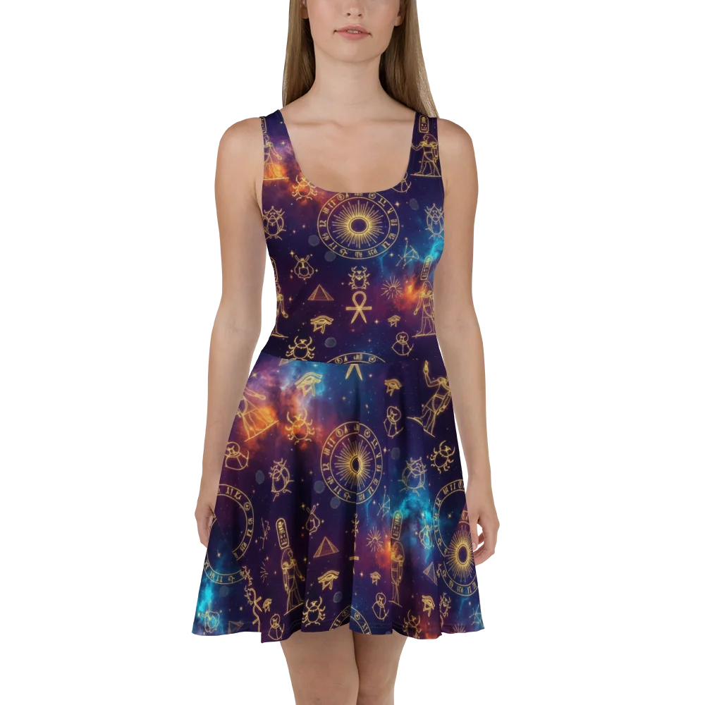 Egyptian Hieroglyph Skater Dress product image (2)
