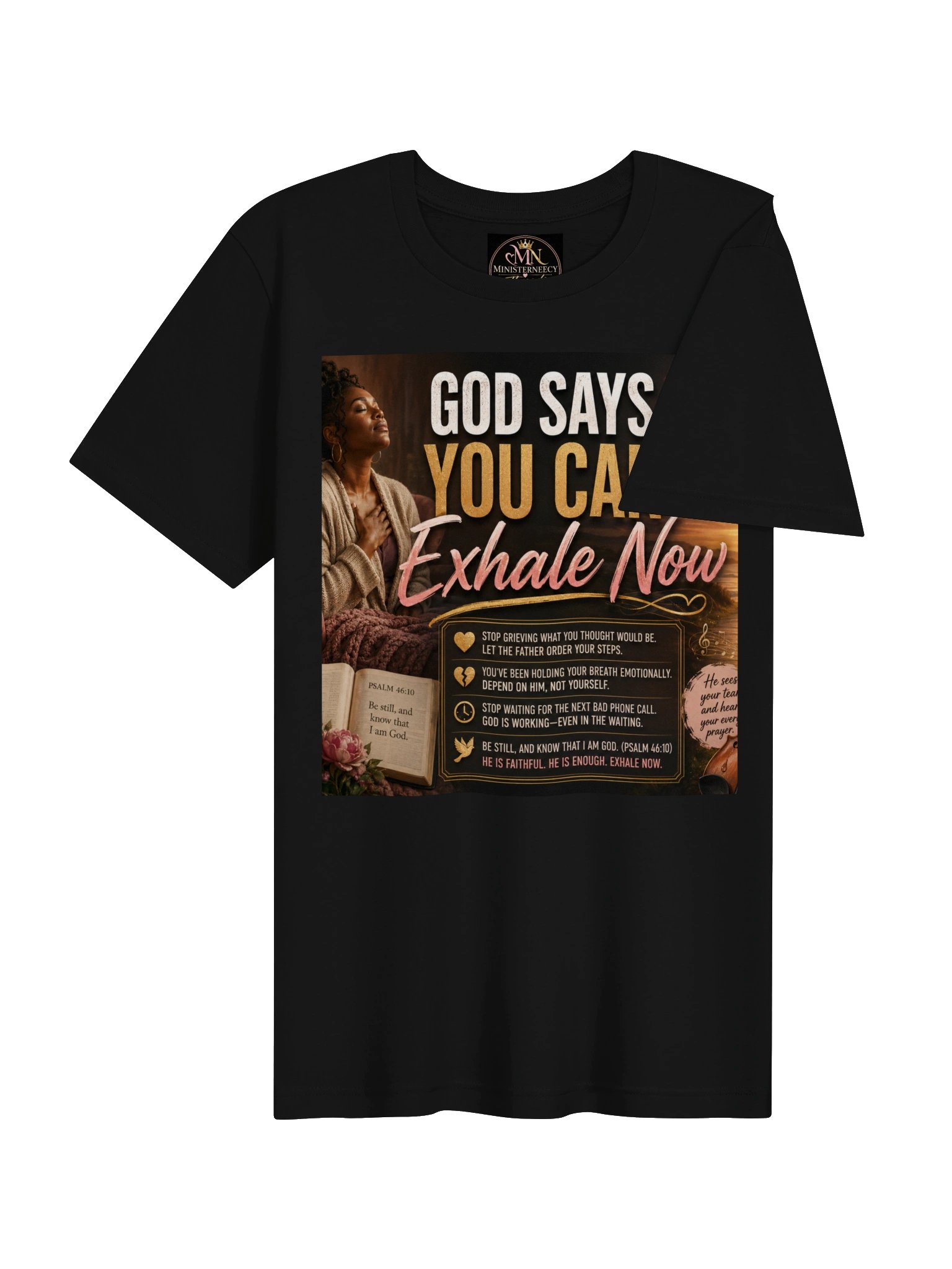 God Says You Can Exhale Now Tee product image (4)