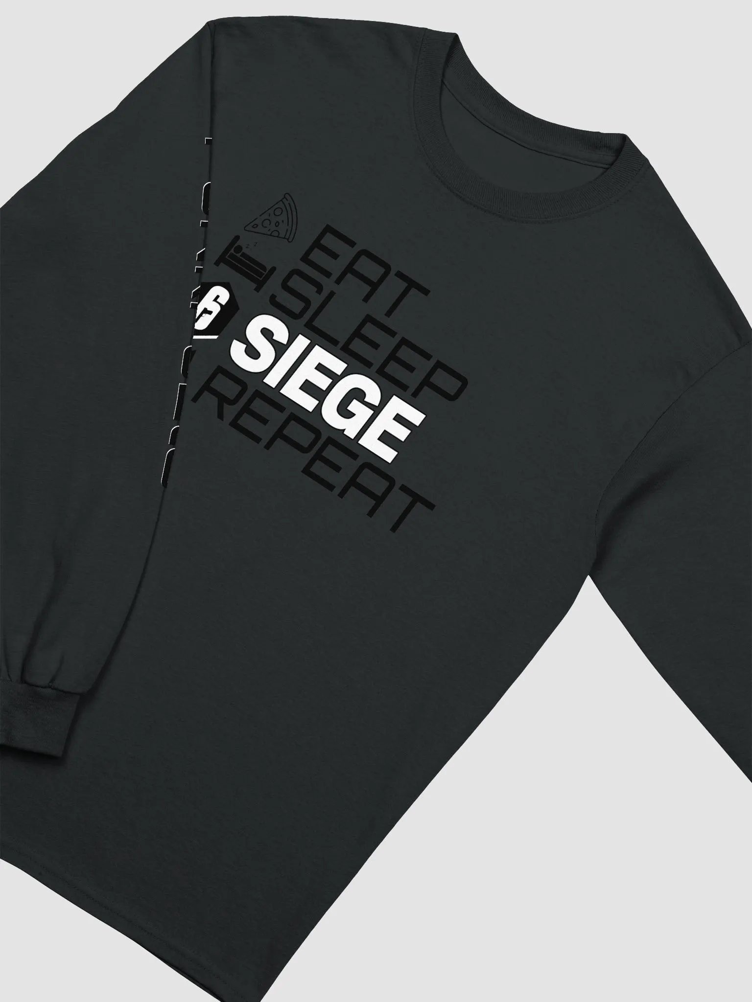 eat sleep siege repeat long sleeve product image (13)