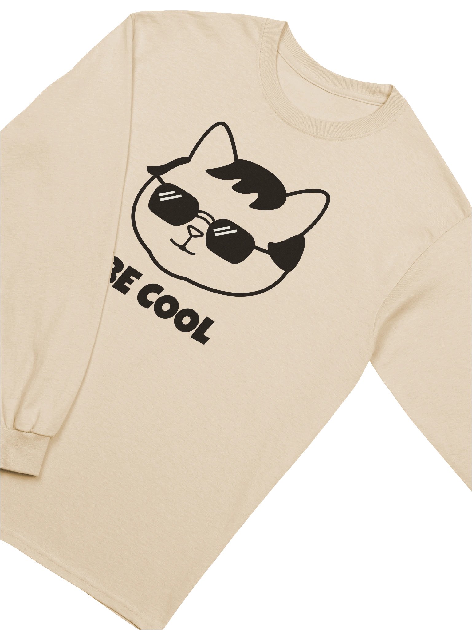 Goromi the Cat in Wig (BE COOL) - Unisex Adult Long Sleeve T-shirt product image (15)