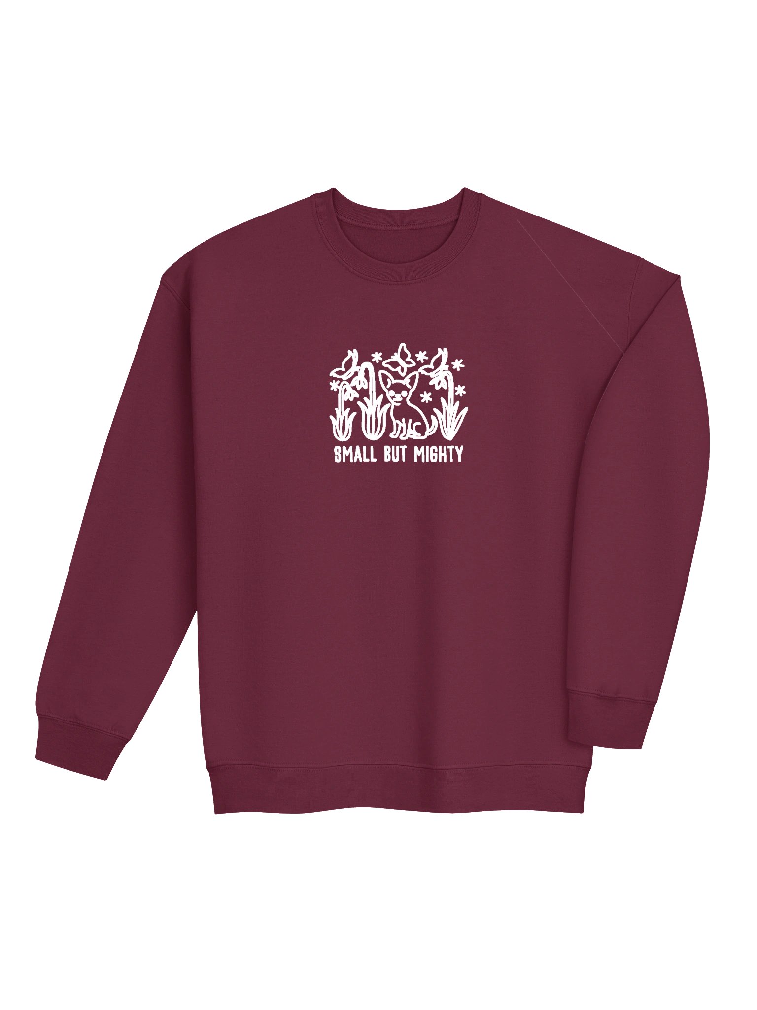 Small but Mighty Line Art Sweatshirt (Embroidered) of a Chihuahua product image (7)