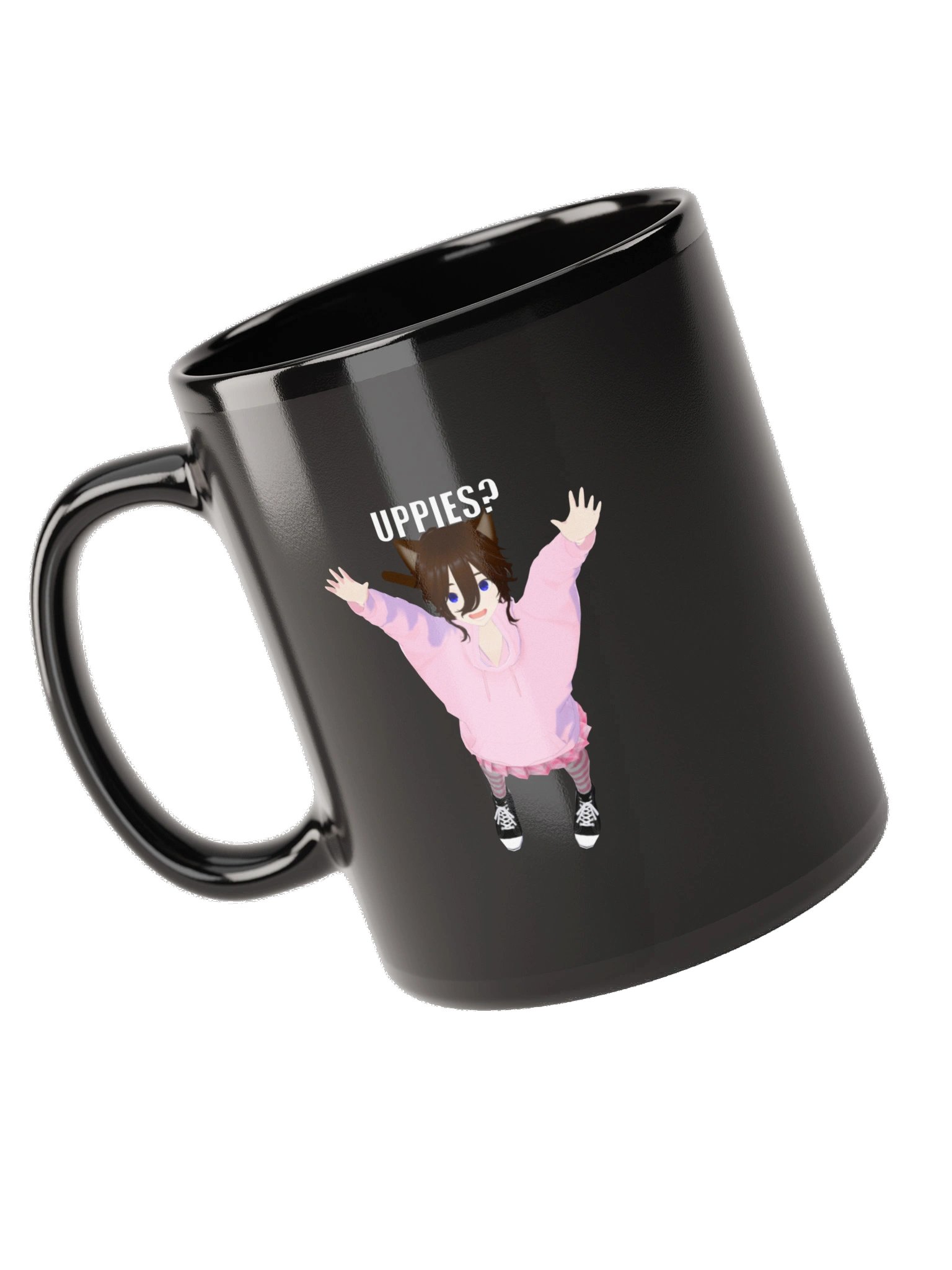 Uppies? Anime Catboy Glossy Mug product image (9)