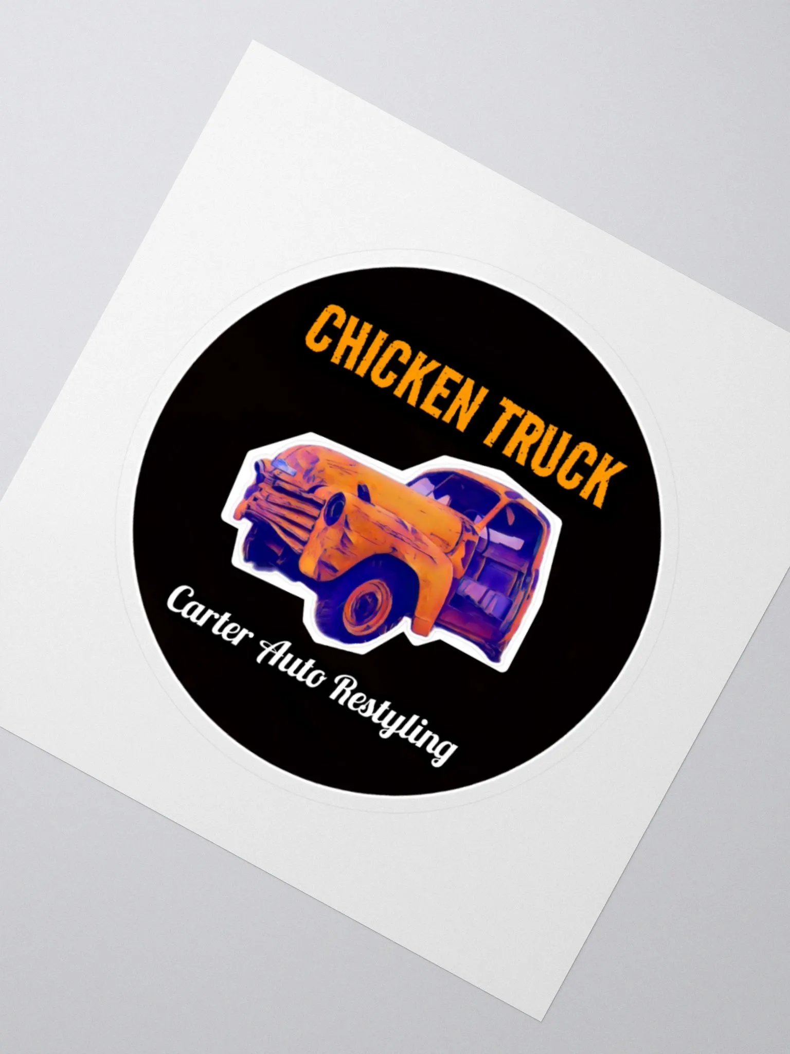 Carter Auto Restyling Chicken Truck Sticker | Carter Auto Restyling