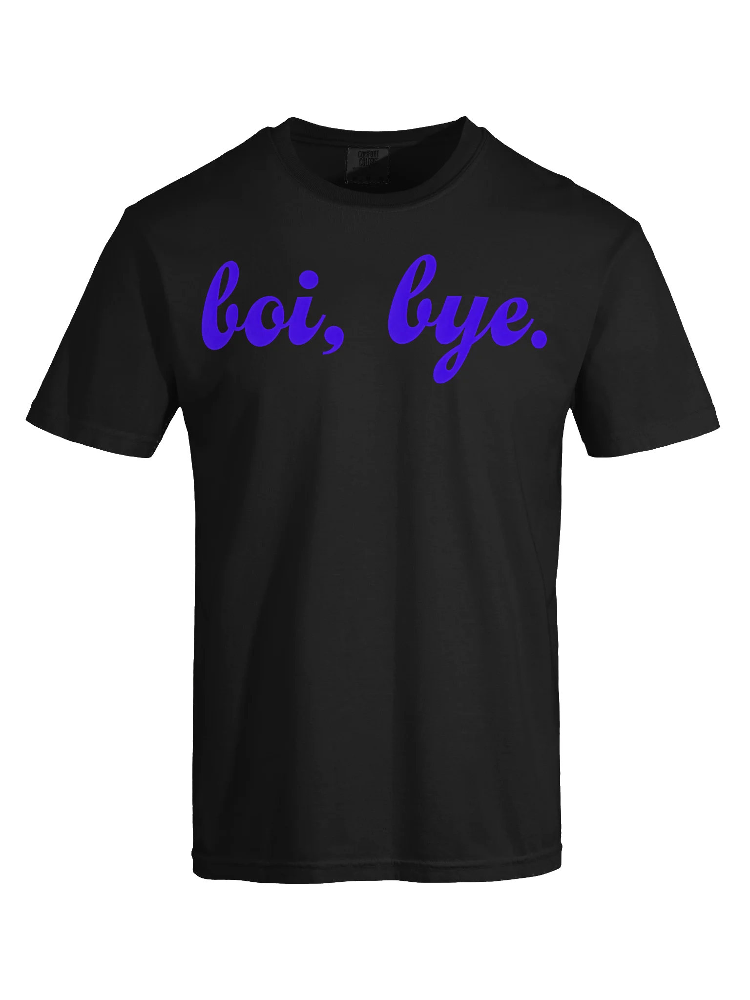 Boi, Bye. Cursive Purple Graphic Tee product image (21)
