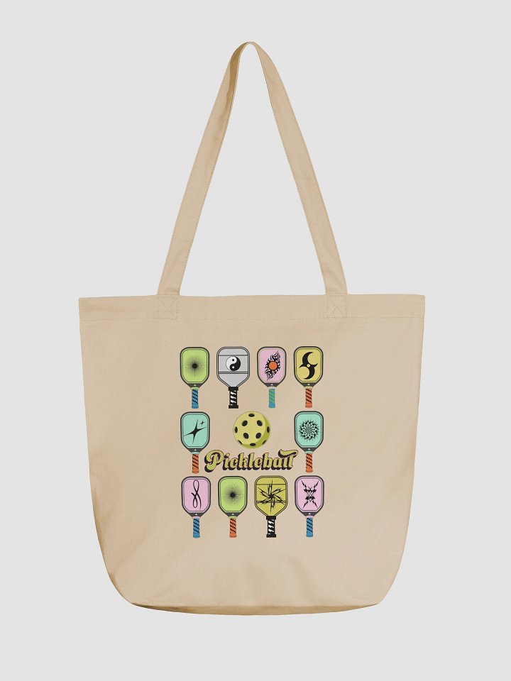 Pickleball Paddle Colorful Tote Bag product image (5)