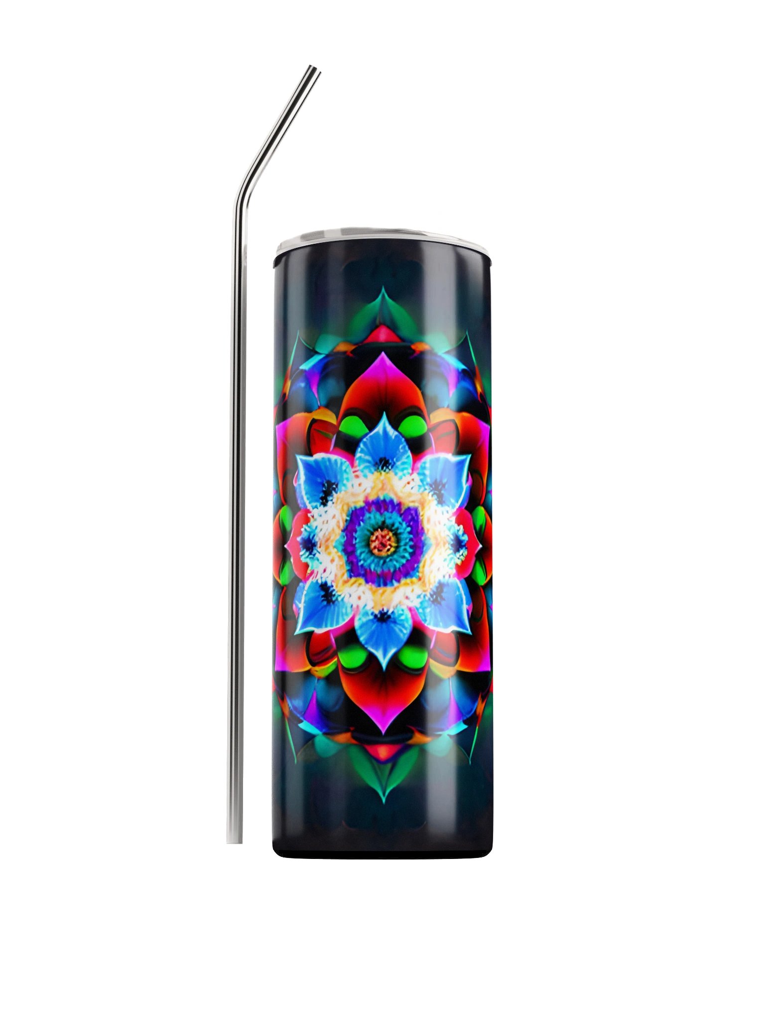 Neon Mandala Stainless Steel Tumbler product image (2)