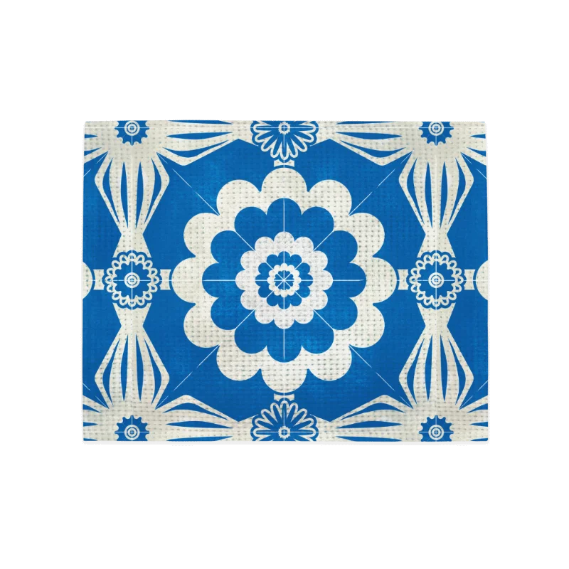 Geometric Floral Textured | Placemats – Set of 4 | MONIQUE FAELLA DESIGNS™ product image (3)