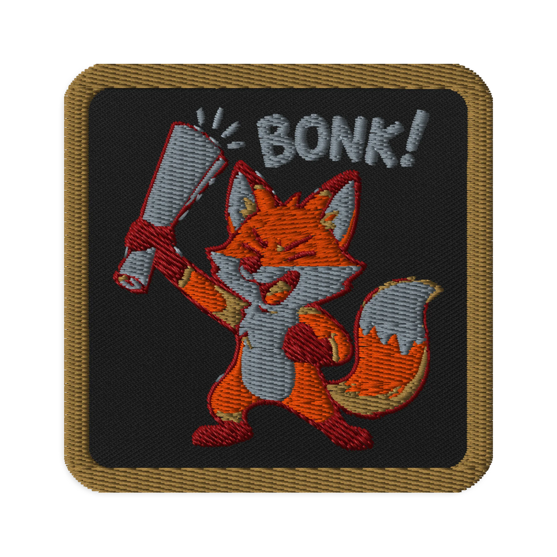 "BONK!" ~ Fox | Embroidered Patch product image (1)