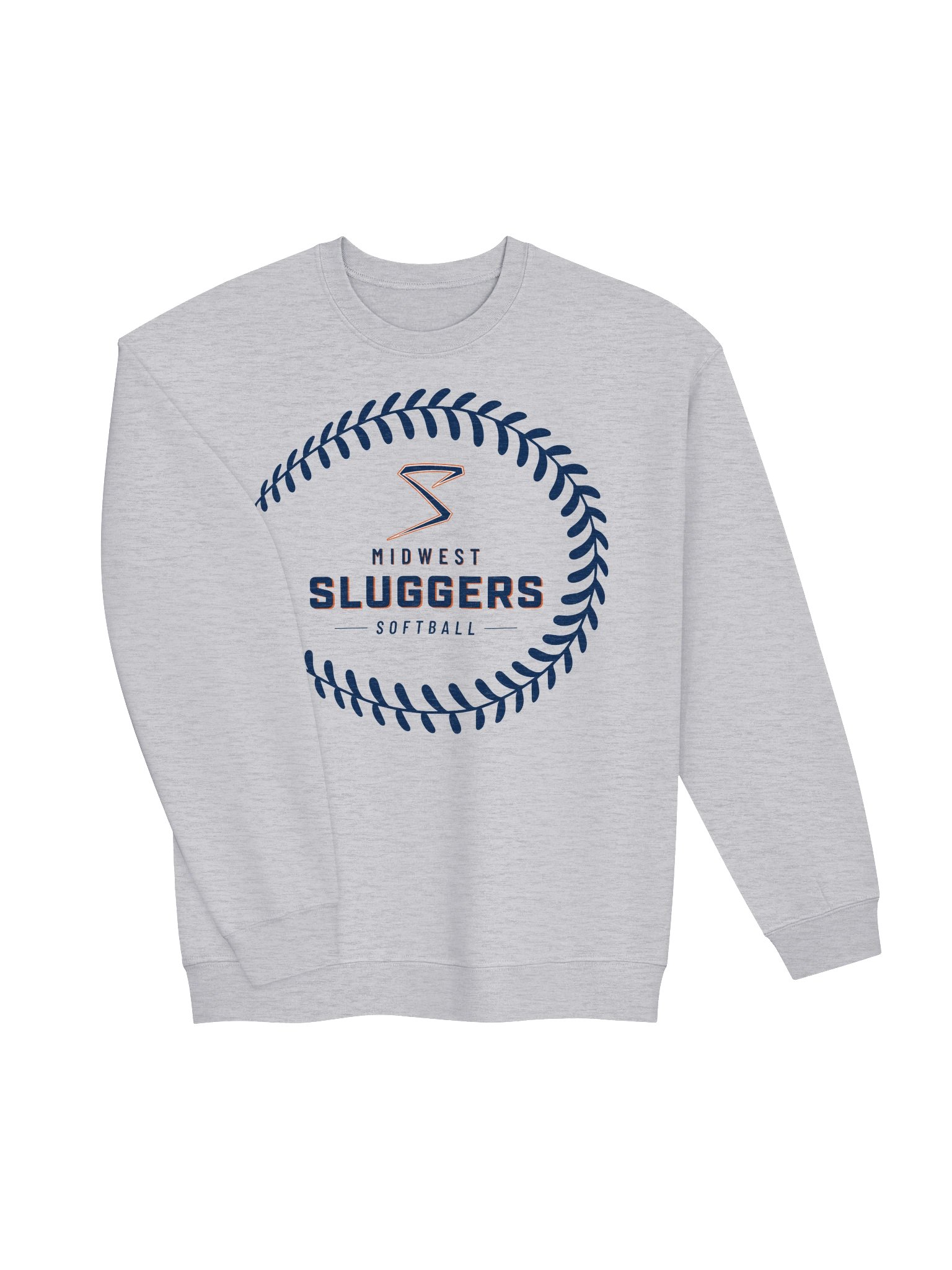 Sluggers Softball Stitch Unisex Crewneck Sweatshirt product image (2)