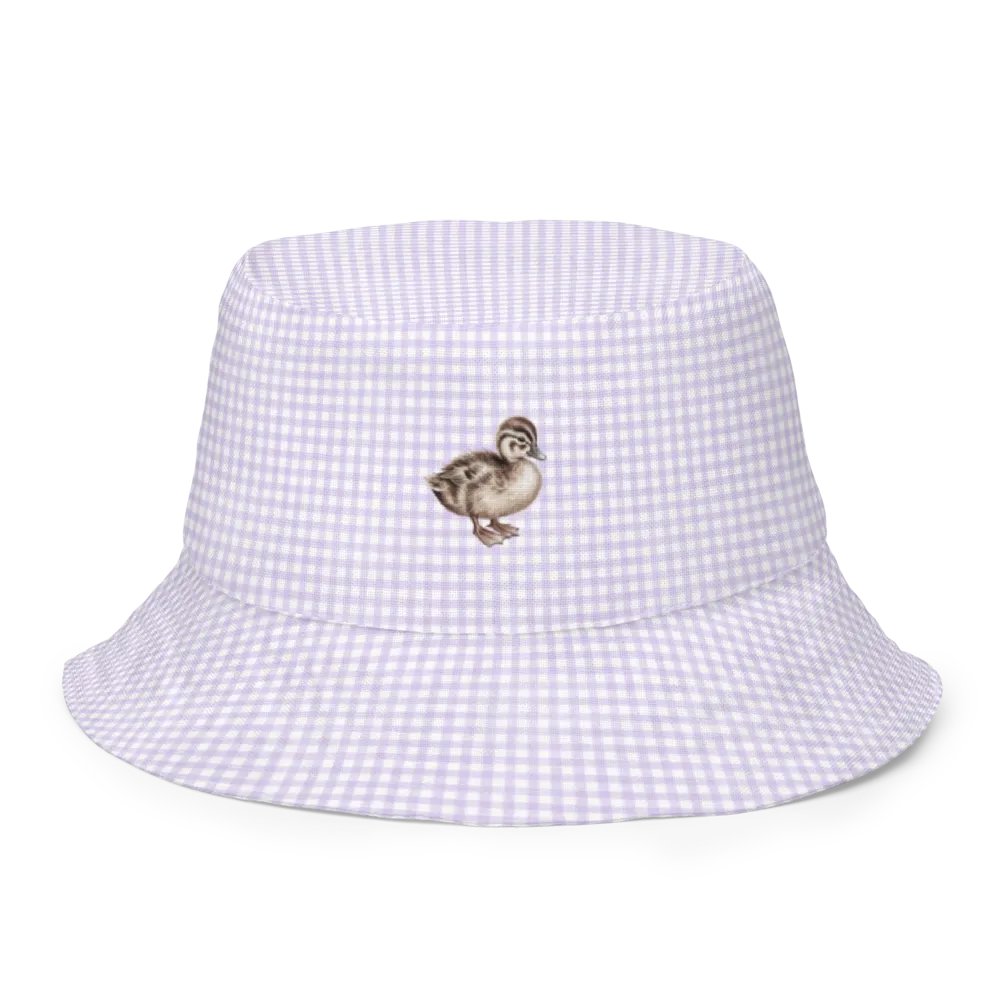 DUCK LOVERS GINGHAM BUCKET HAT TWO SIDES - Bucket Hat für Entenfans product image (1)