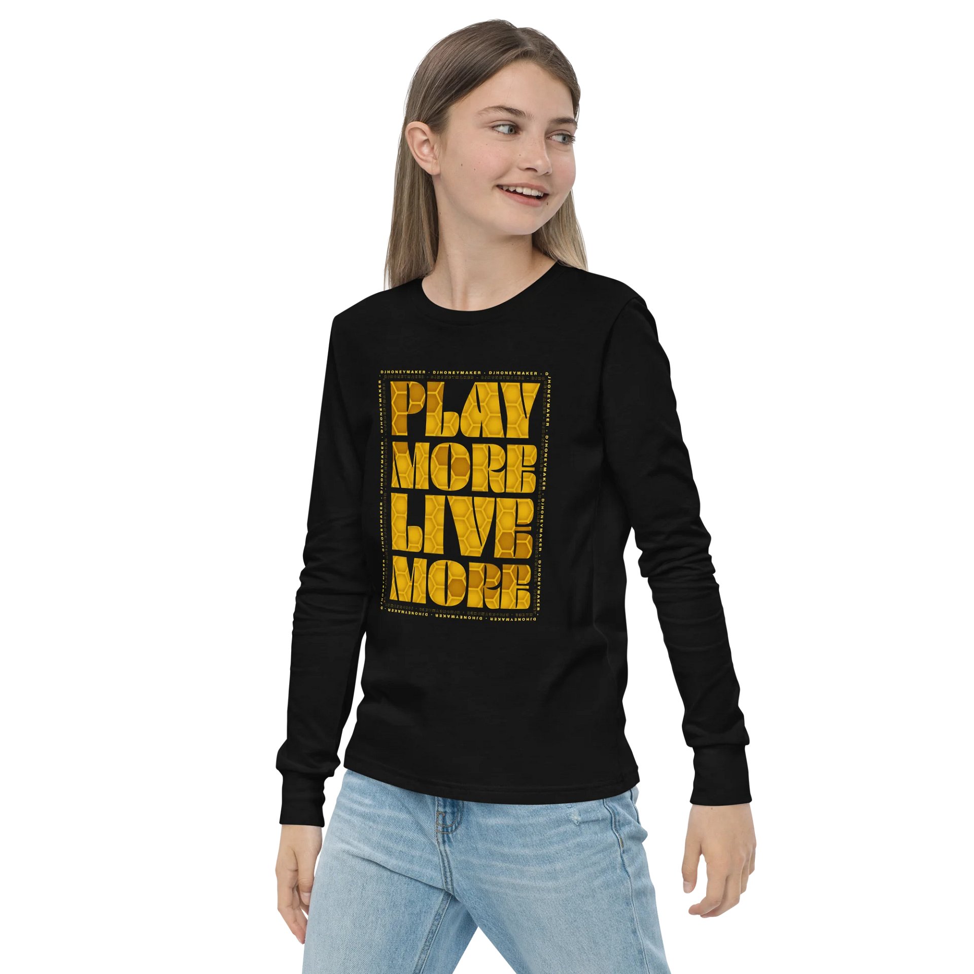Play More Live More Youth Long Sleeve T-Shirt product image (11)