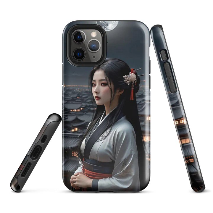 Moonlit Elegance iPhone Tough Case - Traditional Beauty Design product image (2)