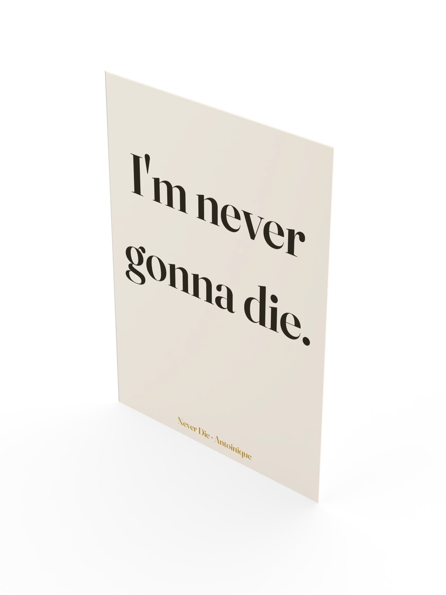 Never Die Lyric Art Print product image (3)