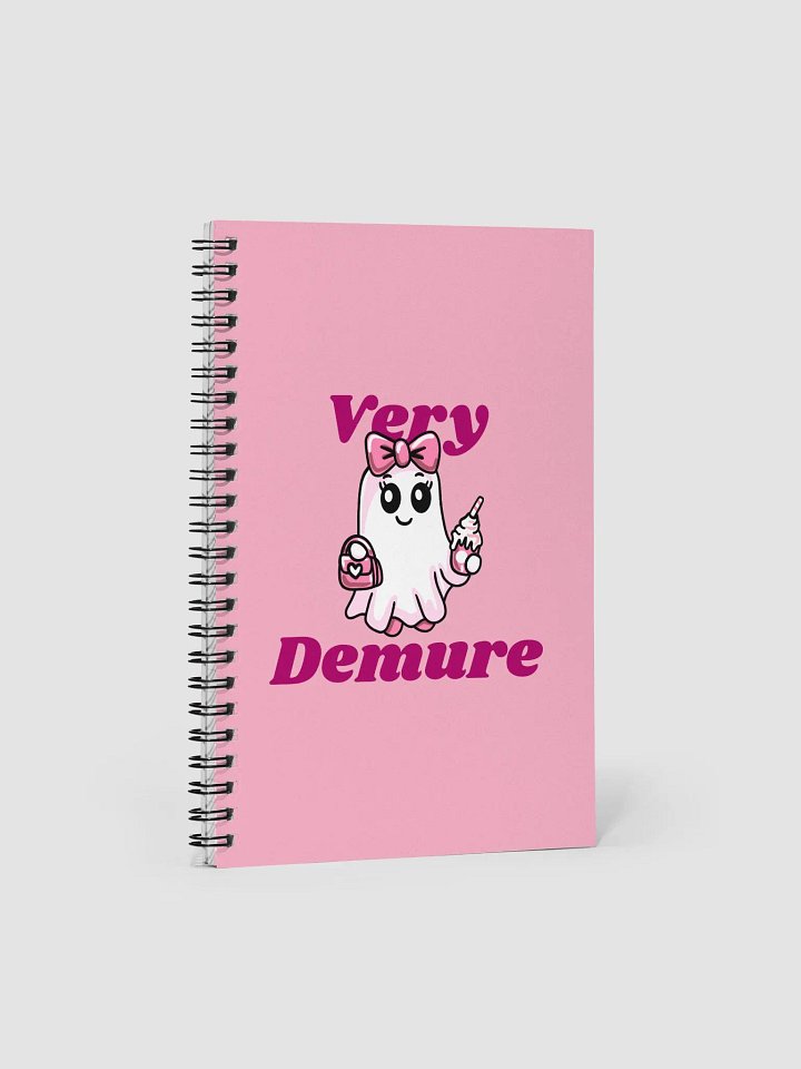 Very Demure Cute Ghost Dotted Spiral Notebook product image (1)